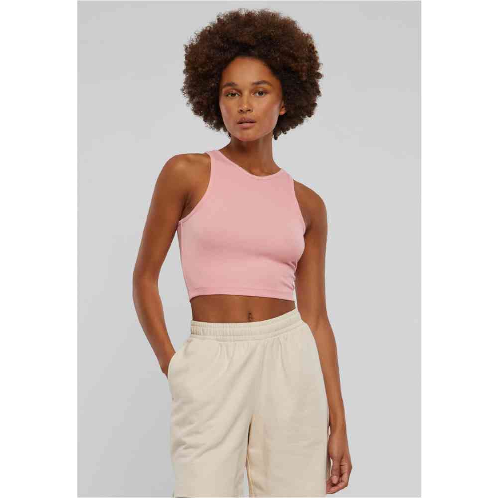 Urban Classics - Rib Crop top - Roze